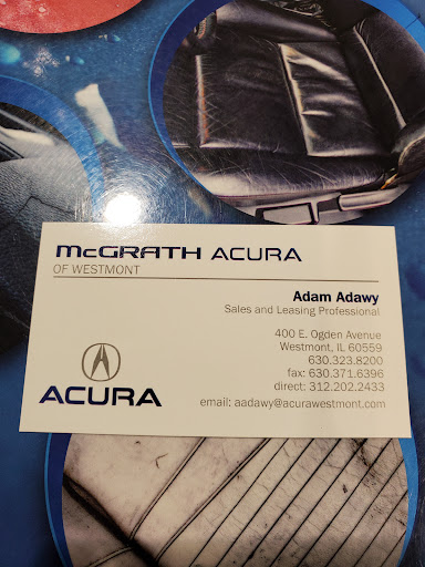 Car Dealer «McGrath Acura of Westmont», reviews and photos, 400 E Ogden Ave, Westmont, IL 60559, USA