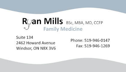 Dr. Ryan Mills, BSc, MBA, MD, CCFP