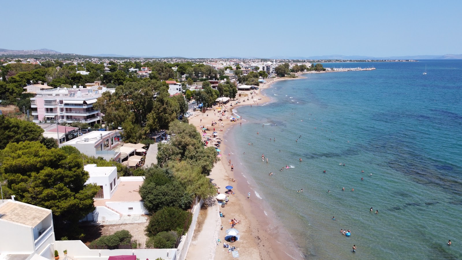 Photo of Vravronos beach with bright sand surface