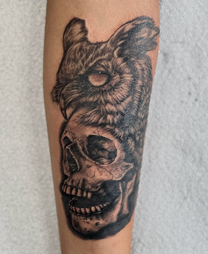 Find masonic tattoo sleeve ideas for your next unique tattoo in Fort Oglethorpe at The Helm Tattoo & Piercing