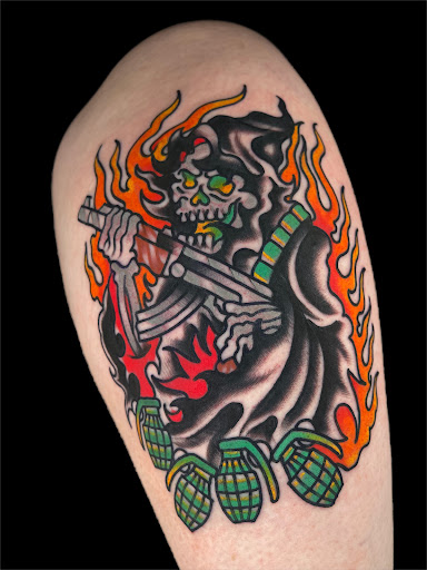 Explore property of tattoo ideas, creative tattoo ideas in Johnson City, available at Gold Cross Tattoo Co.