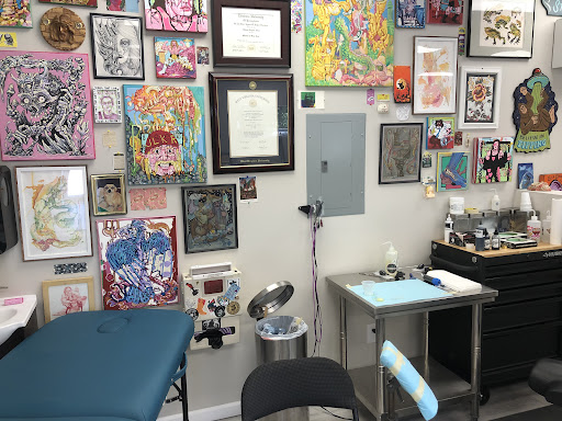 Explore upper arm sleeve tattoo ideas, creative tattoo ideas in Nitro, available at Liberty Tattoo