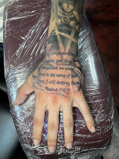 Explore b tattoo ideas, creative tattoo ideas in Silver City, available at Independent Ink Tattoo