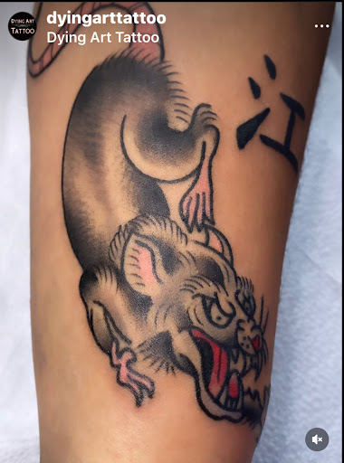 Explore hot air balloon tattoo ideas, creative tattoo ideas in Modesto, available at Dying Art Tattoo