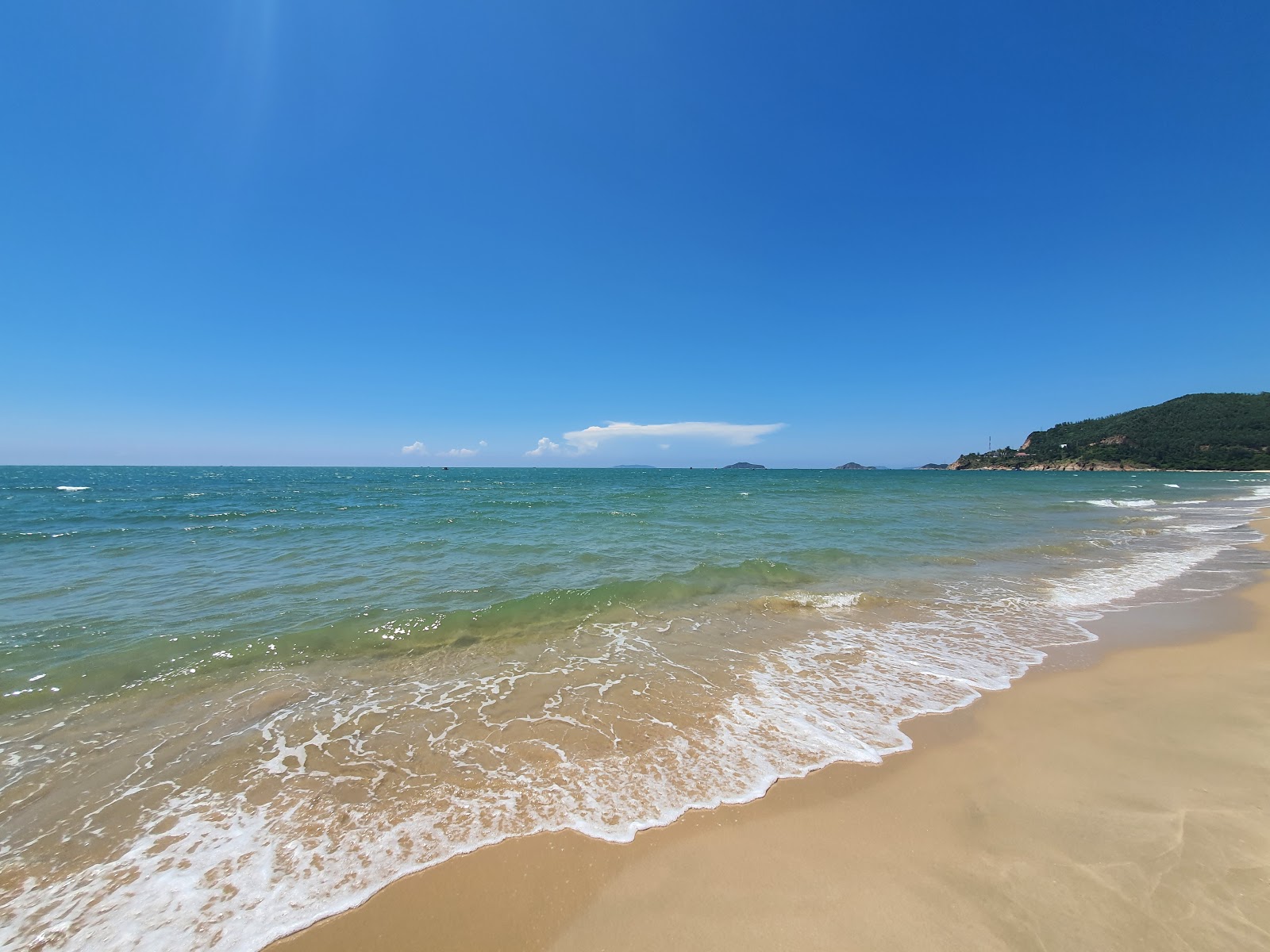 Fotografija Quy Hoa Beach z svetel pesek površino