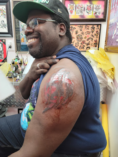 Explore dripping tattoo ideas, creative tattoo ideas in Bronx, available at Tattoo Seen