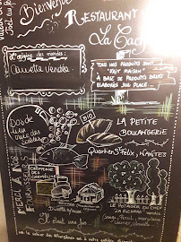 Restaurant La Cachette à Nantes (la carte)
