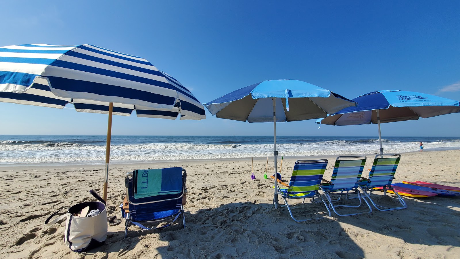 Foto von Cape May Beach NJ mit langer gerader strand