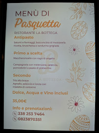 Menu du Ristorante La Bottega Liberi à Liberi
