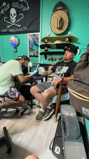 Explore neck tattoo ideas small, creative tattoo ideas in Port Aransas, available at SHARK ATTACK TATTOO