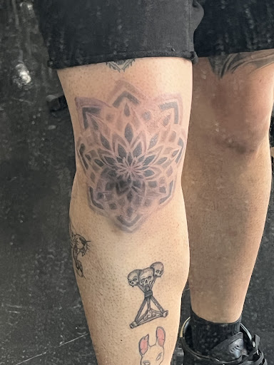 Explore bass fish tattoo ideas, creative tattoo ideas in Los Angeles, available at Ethos Art Haus Tattoo