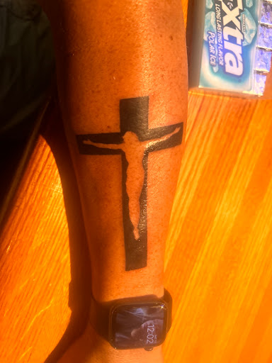 Explore crochet tattoo ideas, creative tattoo ideas in Commerce, available at 3X3CUTIV3 INK Tattoos & Piercings