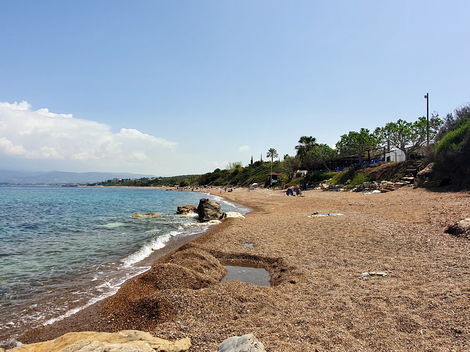 Foto van Ttakka beach en de nederzetting