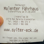 Photo n°1 de l'avis de Uwe.o fait le 15/08/2021 à 13:36 sur le  Malenter Fährhaus à Malente