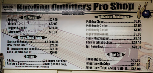 Bowling Outfitters Pro Shop