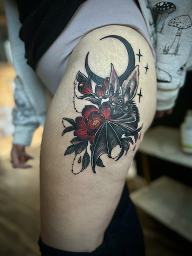 Explore tattoo ideas for lower stomach, creative tattoo ideas in Castle Rock, available at Hidden Thorn Tattoo Studio