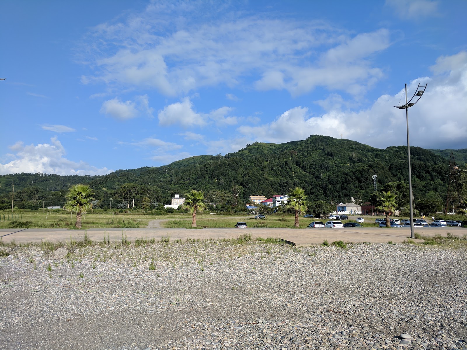 Foto van Gonio beach met gemiddeld niveau van netheid