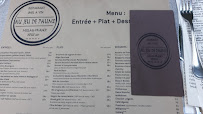 Au Jeu de Paume à Millau menu