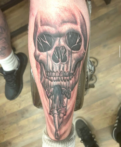 Explore back of neck tattoo cover up ideas, creative tattoo ideas in Peoria, available at Modern Ink Tattoo