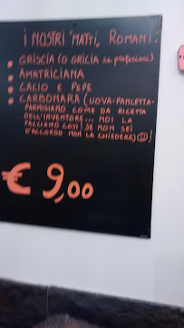 Restaurant italien Trattoria Osti Matti à Rome (le menu)