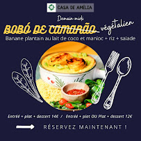 Restaurant brésilien Casa de Amélia à Nantes (le menu)