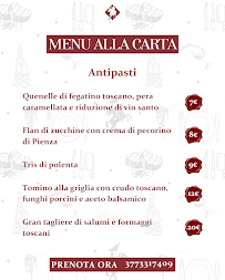 Menu du Locanda Del Buttero à Oriolo Romano