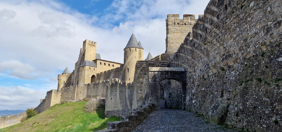 Cote De La Cite Medievale à Carcassonne