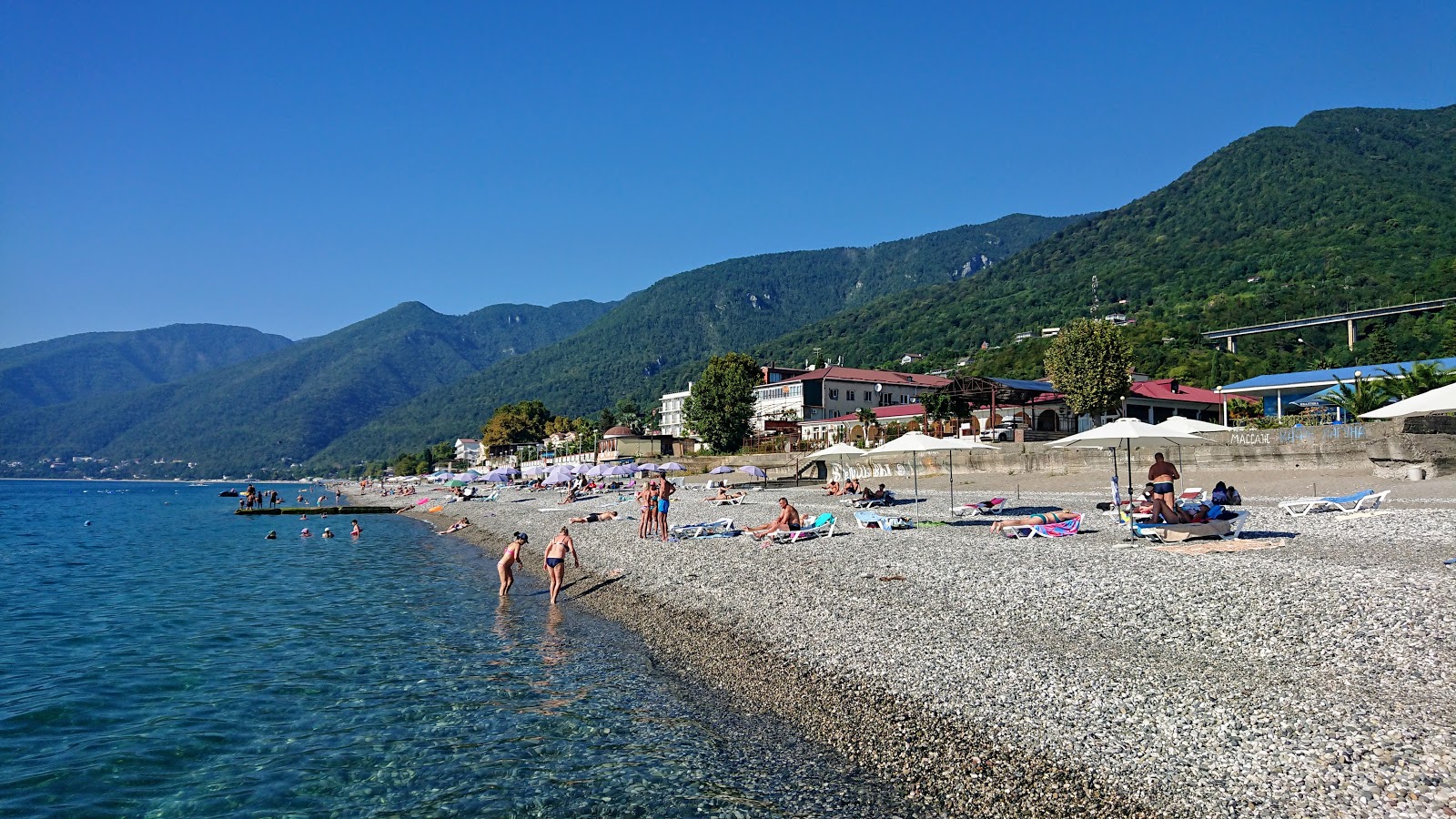 Photo of Gagra beach with partly clean level of cleanliness
