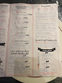 Le Monchu Restaurant Savoyard à Chamonix à Chamonix-Mont-Blanc menu