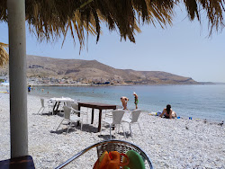 Foto de Kalymnos Beach com uma linha costeira reta