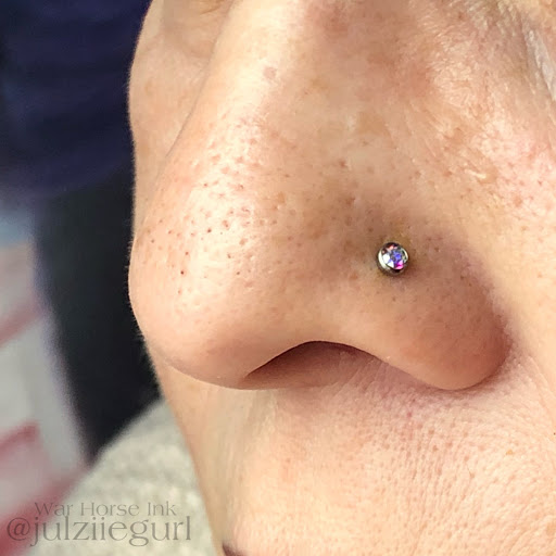 Explore polka trash tattoo ideas, creative tattoo ideas in Kent, available at War Horse Ink