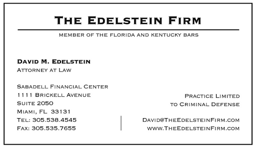 Criminal Justice Attorney «David M. Edelstein, PA», reviews and photos