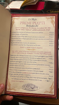 Ristorante La Villetta dal 1940 à Rome menu