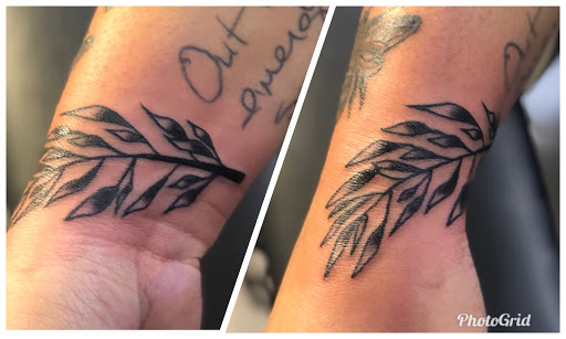 Explore hand finger tattoo ideas, creative tattoo ideas in Barberton, available at Magic City Tattoo Company