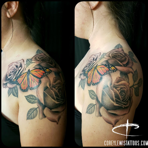 Explore dark cover up tattoo ideas female, creative tattoo ideas in Westland, available at Seventh Skull Tattoos