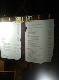 Menu / carte de Grill Art Wall à Le Barcarès