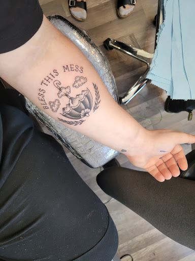 Explore lucky penny tattoo ideas, creative tattoo ideas in Mc Kees Rocks, available at Exile Ink