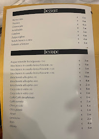 Menu / carte de Ristorante La Terrazzina sul Mare à Porto Sant'Elpidio