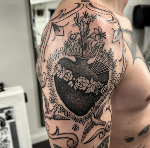 Explore lebron james tattoo ideas, creative tattoo ideas in San Diego, available at Crybaby Tattoo