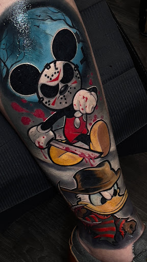 Explore cover up arm tattoo ideas, creative tattoo ideas in Glendale, available at PRINCE ART AND INK