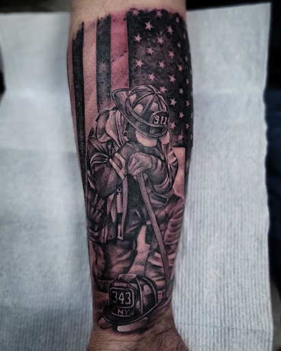 Explore women half sleeve tattoo ideas, creative tattoo ideas in Brunswick, available at Black Element Tattoo