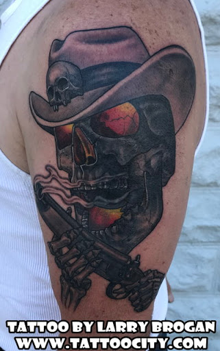 Explore cover up tattoo ideas male, creative tattoo ideas in Lockport, available at Tattoo City by Larry Brogan