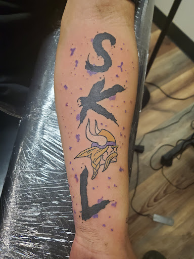 Explore filler ideas for sleeve tattoos, creative tattoo ideas in Alamosa, available at The Shop Tattoo & Comics
