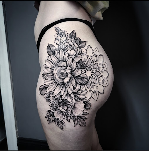 Explore timepiece tattoo ideas, creative tattoo ideas in Asheboro, available at Wonderland Tattoo