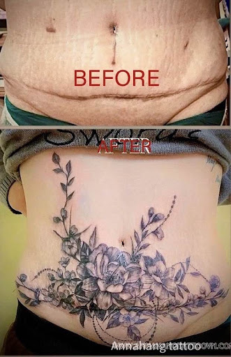 Explore straight edge tattoo ideas, creative tattoo ideas in Garden Grove, available at Anna Hang Tattoo