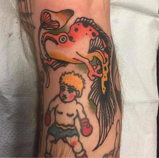 Explore female warrior tattoo ideas, creative tattoo ideas in Mobile, available at Old Familiar Tattoo Company