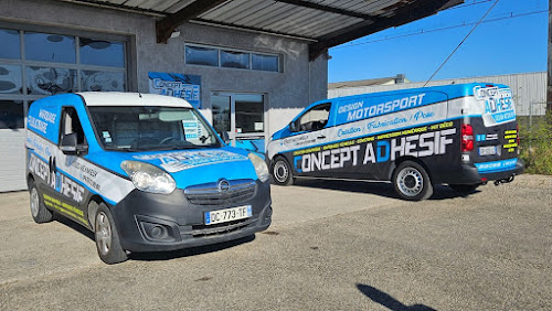 Agence de publicité CONCEPT ADHESIF - Marquage publicitaire & covering véhicule - Rhône Alpes Meximieux