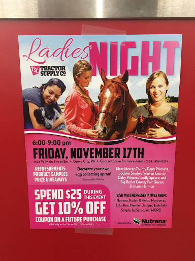 Home Improvement Store «Tractor Supply Co.», reviews and photos, 1424 W Main St Ext #1, Grove City, PA 16127, USA