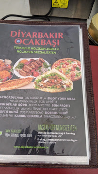 Diyarbakir Ocakbasi Wiesbaden à Wiesbaden menu