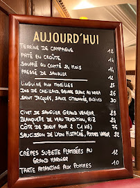 Restaurant Le Paris Seize à Paris (le menu)
